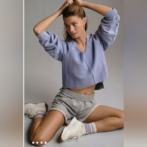 Anthropology high-low knit top,sweaters V neck